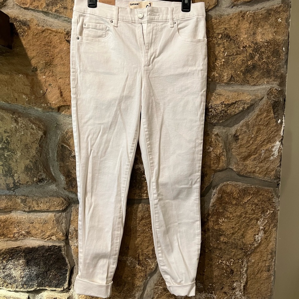 NWT White Jeans from Garage ~ Size 7